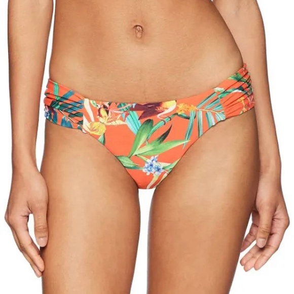 Lucky Brand Lush Leaf Underwire Bandeau 2-Piece Bikini with Reversible Bottoms - Picture 6 of 10